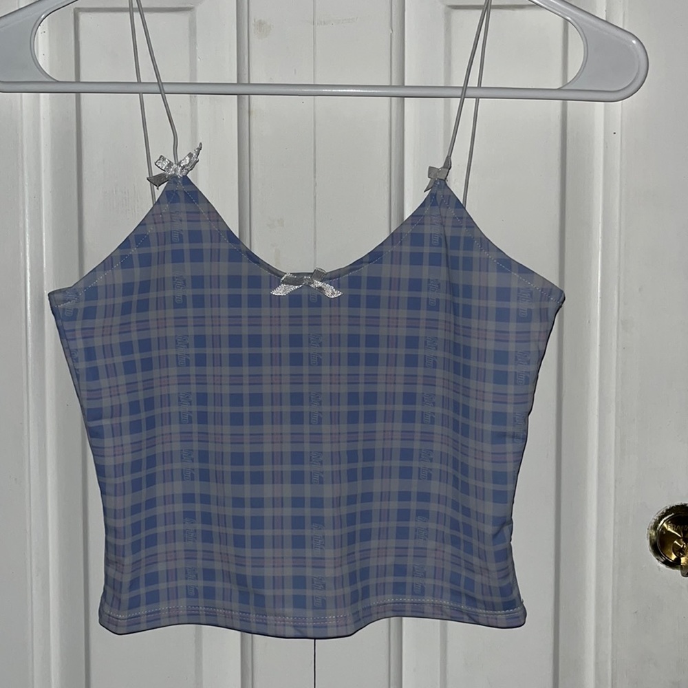 Plaid omighty crop top